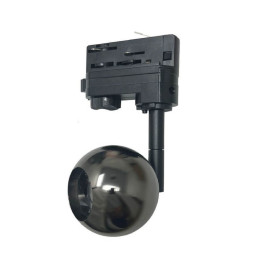 LED-spotlight 10W FENIX - svart krom -  3-fas skena - CRI+93