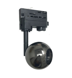 LED-spotlight 10W FENIX - svart krom -  3-fas skena - CRI+93