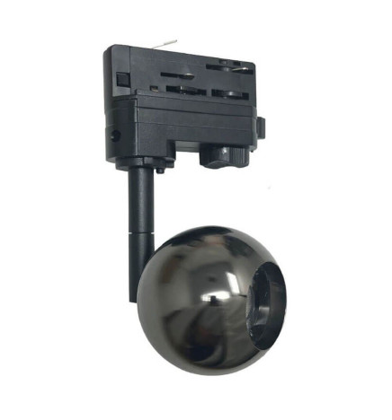 LED-spotlight 10W FENIX - svart krom -  3-fas skena - CRI+93