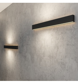 LED-Væglampe  -Lineær - WASHINGTON SORT - 0,5 m - 1 m - 1,5 m - 2 m - IP54