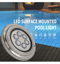 Foco Led Submersíveis - 18W - DC12V -  IP68 - Aço inoxidável