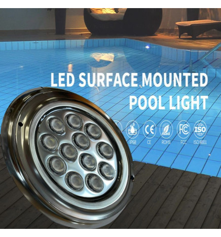 LED-Lamp Underwater - 36W - DC12V - IP68 - Stainless steel