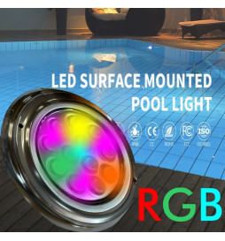 Lámpara LED RGB Sumergible 36W - DC12V - IP68 - Acero Inoxidable