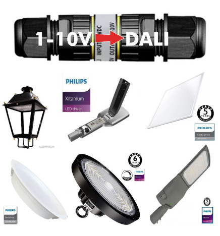 Convertitore segnale  1-10V a DALI per illuminazione a LED