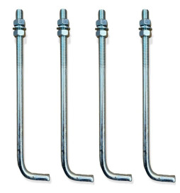 Perno de anclaje para suelo para Columna - Acero Zincado - 16mm