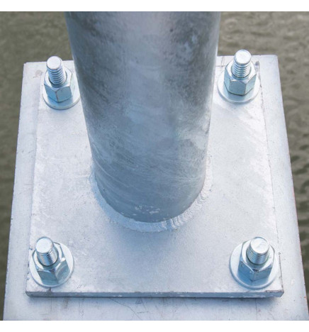 Floor Anchor Bolt for Column Street lamp - Zinc Plated Steel - 16mm