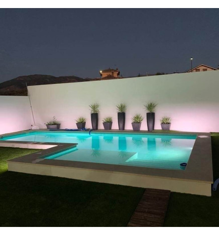 Foco Led Submersíveis - 18W - DC12V -  IP68 - Aço inoxidável