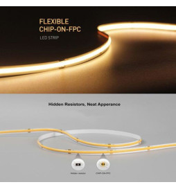 LED Strip COB 24V | 512 LED/m | 5m | FLIP CHIP | 1650Lm | 15W/M | CRI90 | IP20