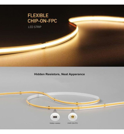 LED Strip COB 24V | 512 LED/m | 5m | FLIP CHIP | 1650Lm | 15W/M | CRI90 | IP20