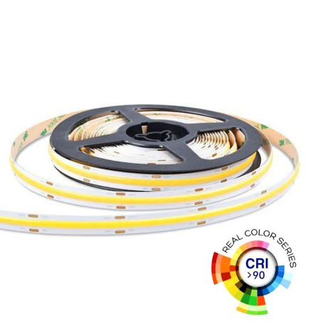 Ruban LED COB 24V | 512 LED/m | 5m | FLIP CHIP | 1650Lm | 15W/M | CRI90 | IP20