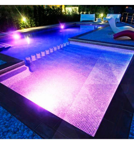 Lámpara LED RGB Sumergible 36W - DC12V - IP68 - Acero Inoxidable