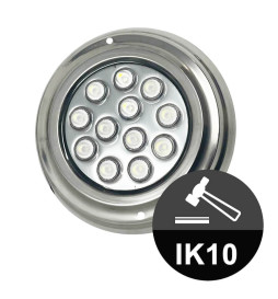 Undervanns LED Spots - 36W - DC12V - IP68 - Rustfritt stål