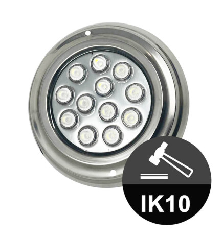 Undervanns LED Spots - 36W - DC12V - IP68 - Rustfritt stål