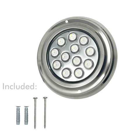 Undervanns LED Spots - 36W - DC12V - IP68 - Rustfritt stål