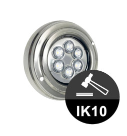 Foco Led Submersíveis - 18W - DC12V -  IP68 - Aço inoxidável