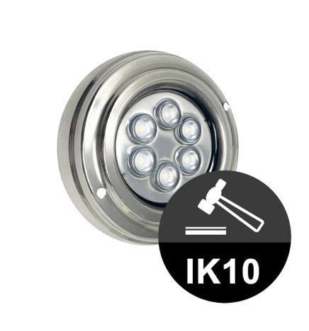 Foco Led Submersíveis - 18W - DC12V -  IP68 - Aço inoxidável
