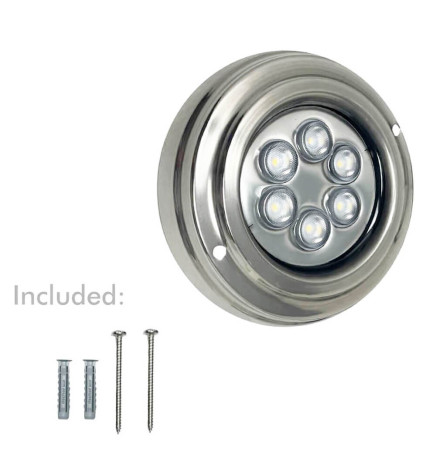 Foco Led Submersíveis - 18W - DC12V -  IP68 - Aço inoxidável