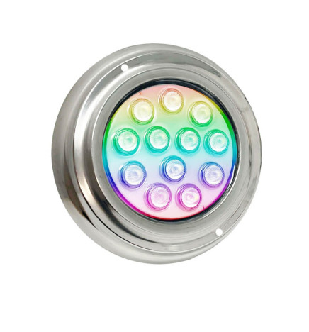 Lámpara LED RGB Sumergible 36W - DC12V - IP68 - Acero Inoxidable