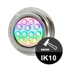 Lámpara LED RGB Sumergible 36W - DC12V - IP68 - Acero Inoxidable