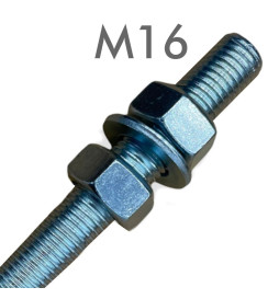 Gulvankerbolt for søyle - Forsinket stål - 16mm