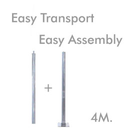 Søyle URBAN - Galvanisert- 3 meter - 4 meter