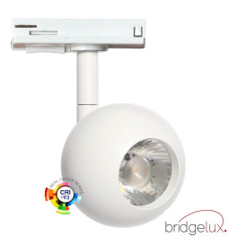 LED Tracklight 10W FENIX - White - Single-phase rails - CRI+93