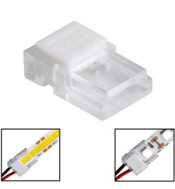 Connector for COB + SMD LED strips - 8mm - IP20