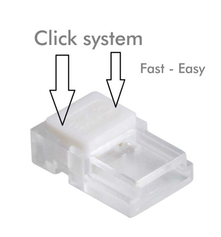 Kontakt för COB + SMD LED-remsor - 8mm - IP20