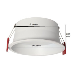 12W LED Downlight Round - OSRAM CHIP DURIS E 2835 - CCT - UGR17
