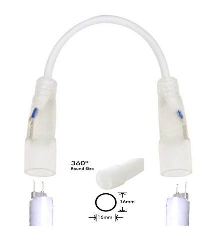 Conector CIRCULAR para NEON LED