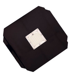 Optisk LED-modul 40W Bridgelux for gatelys + Stålplate