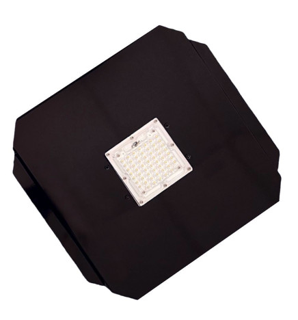 Optisk LED-modul 40W Bridgelux for gatelys + Stålplate