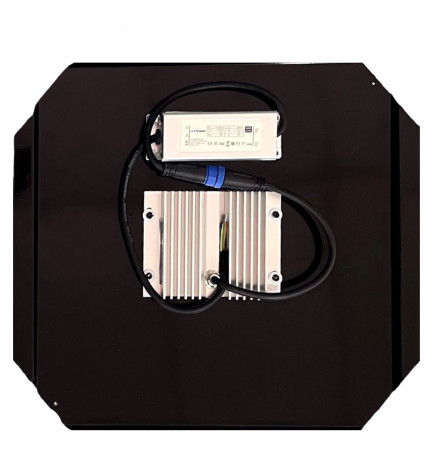Optisk LED-modul 40W Bridgelux til gadebelysning + Stålplade