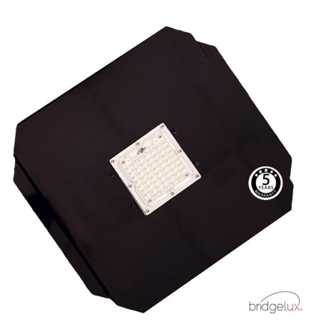 Optisk LED-modul 40W Bridgelux for gatelys + Stålplate