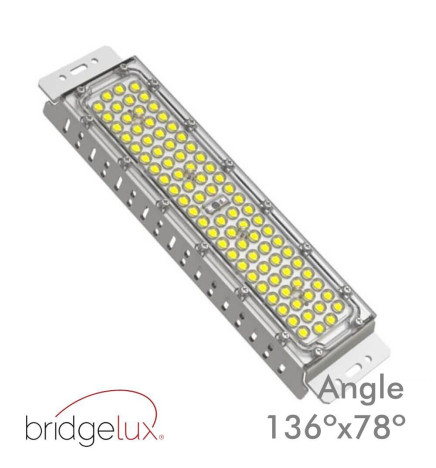 LED-modul 50W MAGNUM Bridgelux 136ºx78º + Stålplade