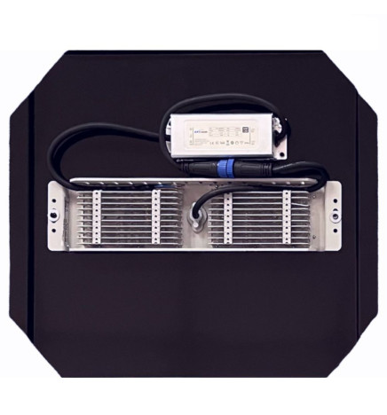 LED-modul 50W MAGNUM Bridgelux 136ºx78º + Stålplåt