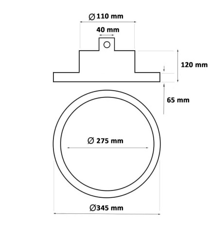 Cloche LED UFO DIAMOND 200W Philips Xitanium - Dimable 1-10V - 170lm/w - IP65