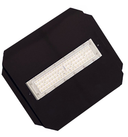 LED-modul 50W MAGNUM Bridgelux 136ºx78º + Stålplade