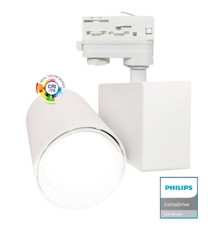 Spot LED 40W MADRID Blanc PHILIPS Driver rail THREE-PHASE CRI+98