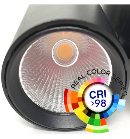 LED Tracklight 40W MADRID Black PHILIPS Driver single-phase rails - CRI+98