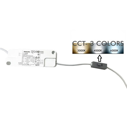 Downlight LED 40W Circulaire- Philips CertaDrive - CCT - UGR13 - IP65