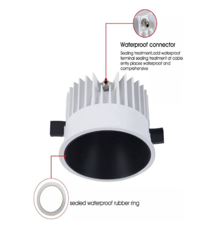 Downlight LED 40W Circulaire- Philips CertaDrive - CCT - UGR13 - IP65