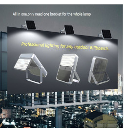 LED Lyskaster Utendørs SOLCELLE 100W - ALL IN ONE- 5000K