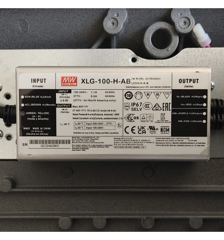 Apparecchio LED Stradale 10W - 60W TORINO MeanWell Driver Programmabile SMD5050 240Lm/W