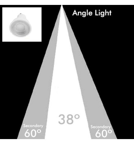 GU10 - 6W  - 38° - Osram Chip
