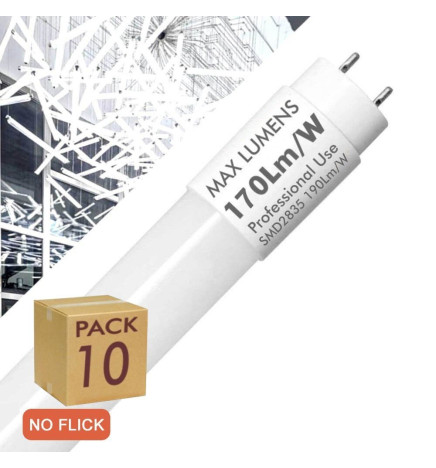 LED Tube Glass - 10W - 60cm T8 - 160 Lm/W - MAX LUMENS - 1600Lm