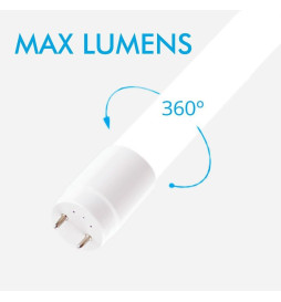 LED Röhre Glas - 10W - 60cm T8 - 160 Lm/W - MAX LUMENS - 1600Lm