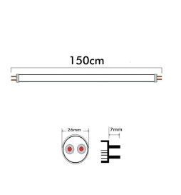 LED Lysstofrør Glas - 25W - 150cm T8 - 160 Lm/W - MAX LUMENS - 4000Lm