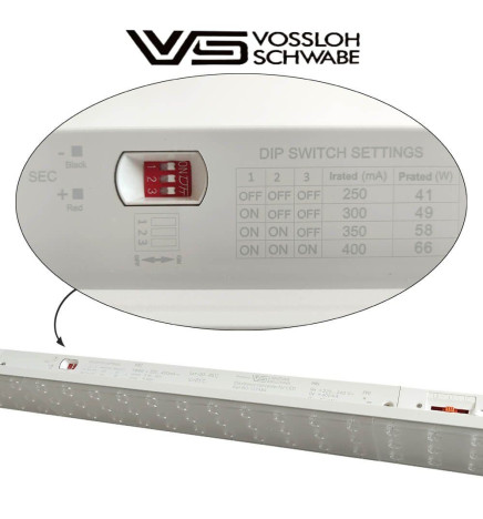 LED-skinnespot  66W - LINEÆR  ARENDAL - Hvid 3-faset skinne - 150cm