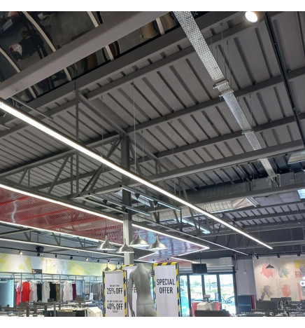 LED-skinnespot  66W - LINEÆR  ARENDAL - Hvid 3-faset skinne - 150cm